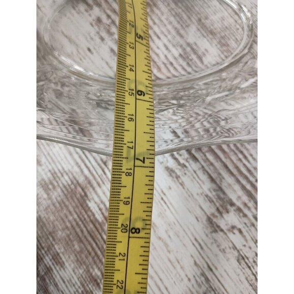 VTG Indiana Glass Clear Cut Wheat Design Celery Pickle Bowl Dish With Handle MCM - Picture 9 of 10